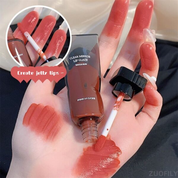 Batom Espelho Água Lip Gloss Tubo De Cubo De Gelo Preto Hidratante De Longa Duração, Plump Up Lips. - Image 12