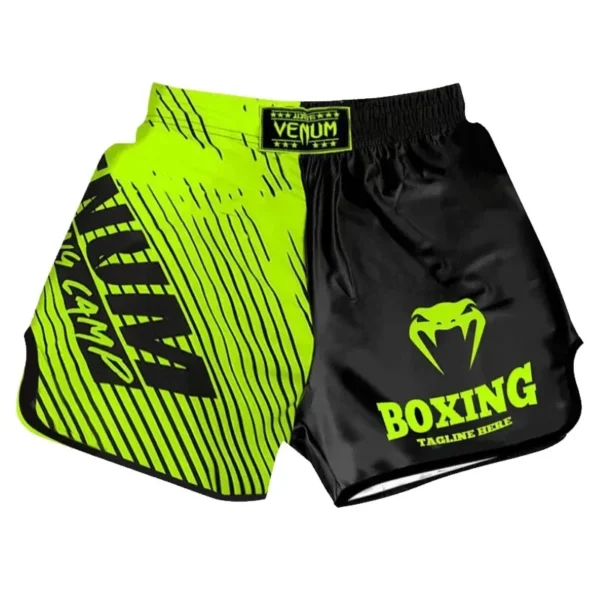 Shorts de boxe tailandeses, unissex, roupas de treinamento para mma, secagem rápida, fitness, treinamento - Image 2