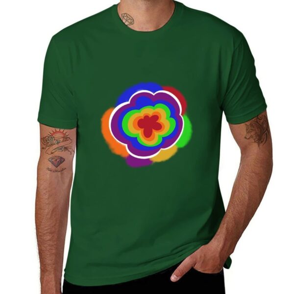 Camisetas masculina LGBTQ manga curta, flor do orgulho, camisas de gato - Image 5