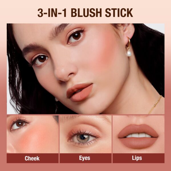 Blush vara/Batom, 3 em 1-O.TWO.O, olhos bochecha e lábio matiz buildable à prova dlightweight água leve creme - Image 5