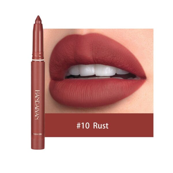 Batom/Caneta, lipstick, Nude Pink Matte, Brilho labial monocromático, impermeável, batom de longa duração, lápis de lábios maquiagem, 12 cores - Image 8