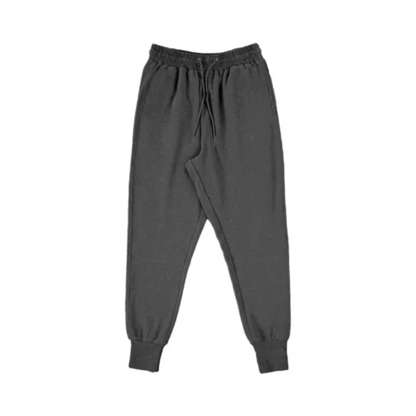 Calças e blusa (conjunto) masculino em Moletom monocromático , cintura com cordões, calça jogger justa, calça de ginástica de corrida, lazer, primavera, outono, novo - Image 7