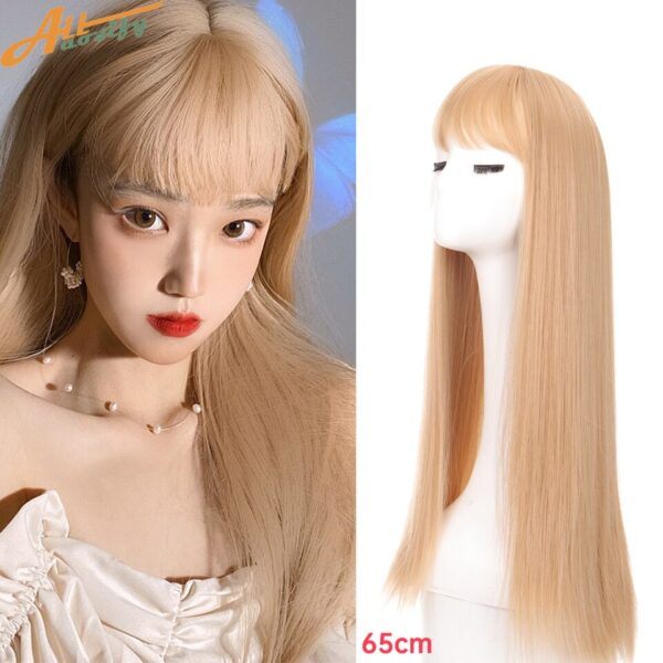 Perucas de cabelo sintético, LGBTQ, Allaosify, cosplay lolita feminino acessórios de cabelo longo encaracolado onda rosa azul anime cosplay. - Image 19