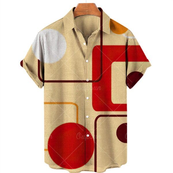 Camisas masculina manga curta,  Oversized Xadrez Floral, Tops Botões, Casuais Verão, Roupas De Luxo Sociais Homens Havaí Camisas 5XL - Image 26