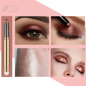 Sombra de olho Builtty Maquiagem-Matte Glitter Eyeshadow Palette Stick, preto, verde escuro, rosa, vermelho, azul,  Nude
