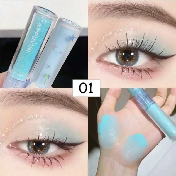 Sombras líquida, Gemini, série Shimmer, Glitter Diamond, Olhos Brilhantes, Cabeça Dupla, Ferramentas de Cosméticos, Maquiagem Coreana - Image 2