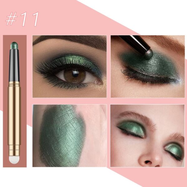 Sombra de olho Builtty Maquiagem-Matte Glitter Eyeshadow Palette Stick, preto, verde escuro, rosa, vermelho, azul,  Nude - Image 11