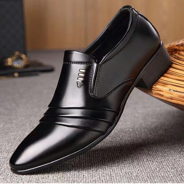 Sapatos de couro masculino Oxford de laca, sapatos luxuosos, sapatos de dedo apontado, sapatos clássicos Derby, tamanho 38-48 - Image 19