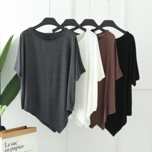 Camisetas feminina grande, CGC-solta, manga curta de taco, blusa Harajuku, moda coreana simples, Y2K, verão, 2023