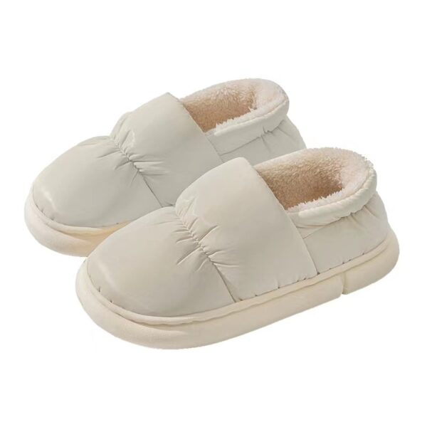 Chinelos de inverno unissex, Comwarm, torradas, chinelos de algodão de pelúcia quente, antiderrapante sola grossa, para casais novo - Image 11