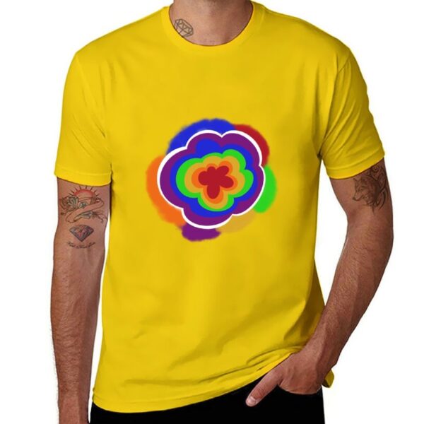 Camisetas masculina LGBTQ manga curta, flor do orgulho, camisas de gato - Image 3