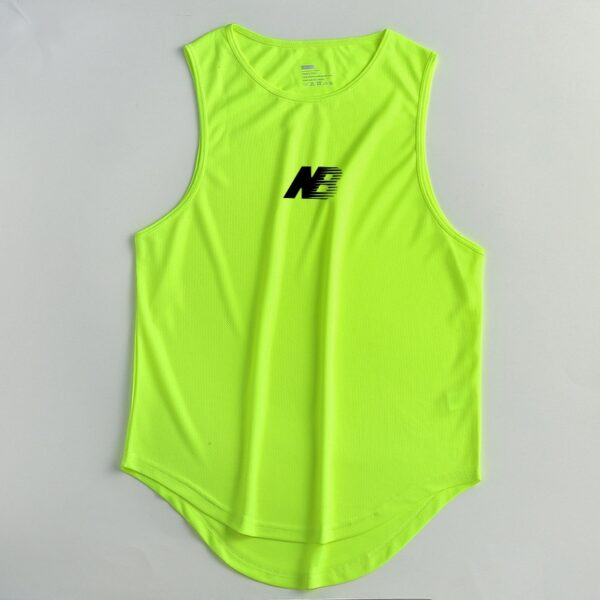 Camisetas regata masculina Men's Gym Fitness Training, verão, secagem rápida, Silm Fit, Bodybuilding - Image 3