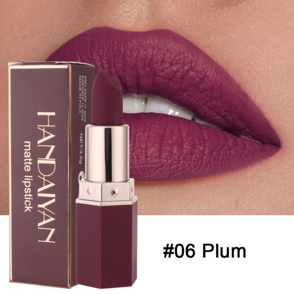 Batom Matte HANDAIYAN 6 Cores, Lip Gloss LippenstiftTinted Bálsamo 24 Horas Impermeável. - Image 12