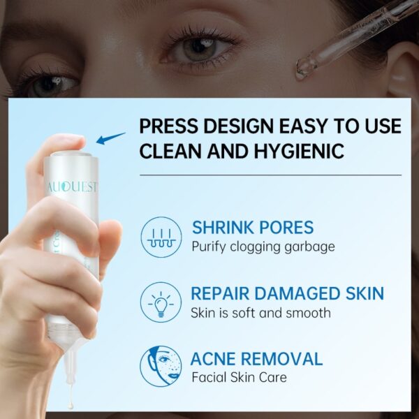Creme facial acne ácido salicílico, AUQUEST, Clareamento Tratamento Facial, Ácido Hialurônico, Pontos Pretos, Remover Cuidados Com A Pele, Beleza Saúde - Image 6