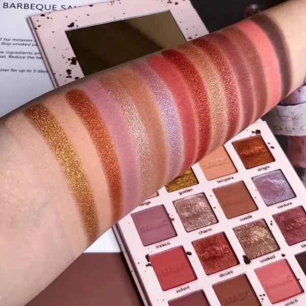Sombras em pó, paleta 16 cores fosca, Imagic,, pigmentada, nova chegada - Image 2