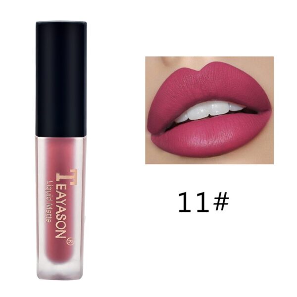Batom líquido fosco de veludo, nude, maquiagem à prova d água, longa duração, vermelho brilho labial sexy glaze - Image 40