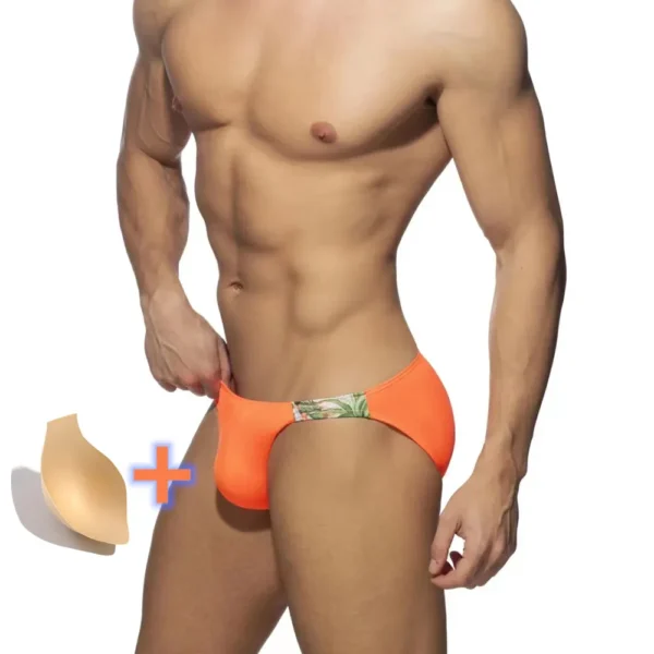 Sungas de banho masculina LGBTQ, Push Up Pad, mini calção de banho gay sexy, shorts de praia brasileiros, Copa Desmiit, cuecas de banho, 2023 - Image 8
