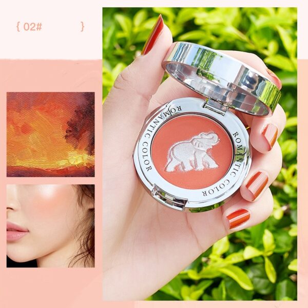 Pó Blush Mineral Pigmento, Paleta De Péssego, Face Blush, Creme Brilhante Blush, Sombra Vermelha - Image 6