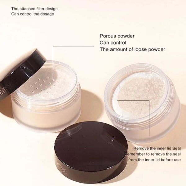 Pó facial transparente Jalas, make-up de longa duração, óleo-controle, conjunto de maquiagem, conjunto de 29g - Image 5