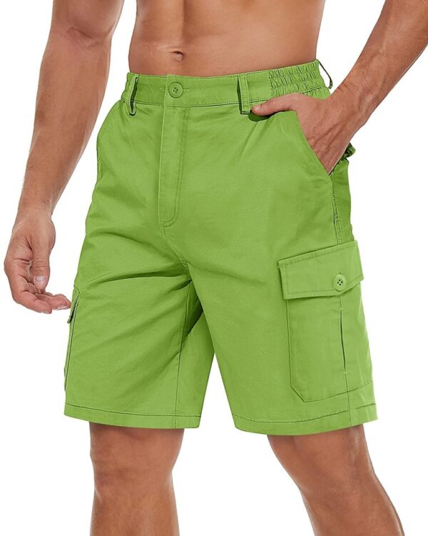 Bermudas de algodão, respirável, Tacvasen, casual, multi-bolsos, trabalho, caminhadas, tático, ao ar livre, verão - Image 10
