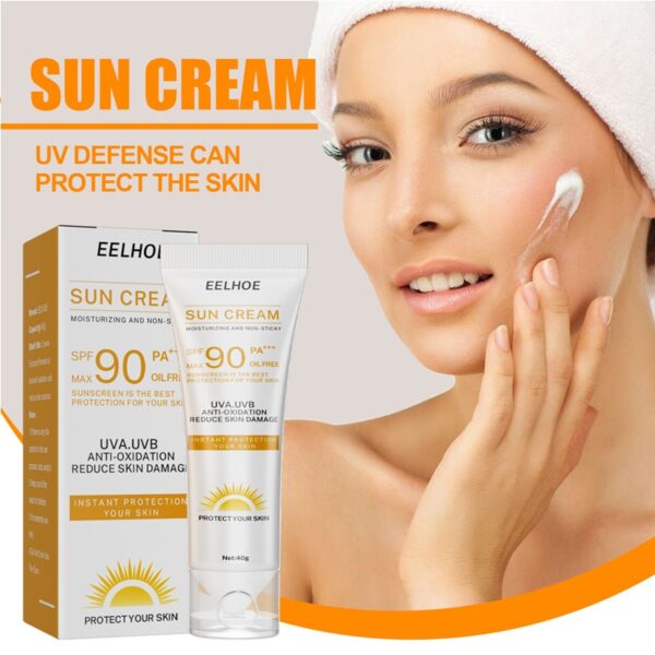 Protetor solar Skin Whitening Creme, Proteção UV, Rosto, Corpo, Sol,  Feminino e Masculino