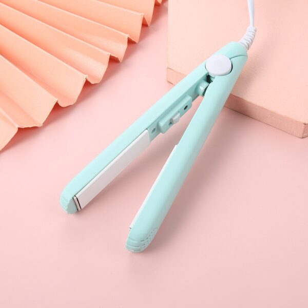 Alisador Mini portátil  de cabelo, de cerâmica, Flat Iron, Curling, curto, duplo uso, Styling Care. - Image 8