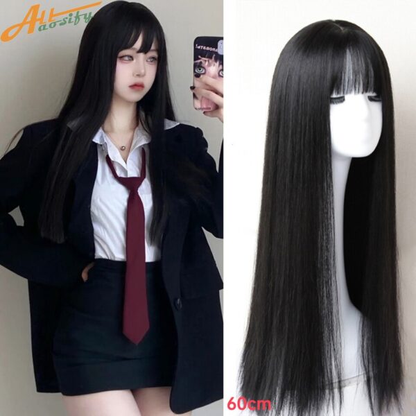 Perucas de cabelo sintético, LGBTQ, Allaosify, cosplay lolita feminino acessórios de cabelo longo encaracolado onda rosa azul anime cosplay. - Image 7