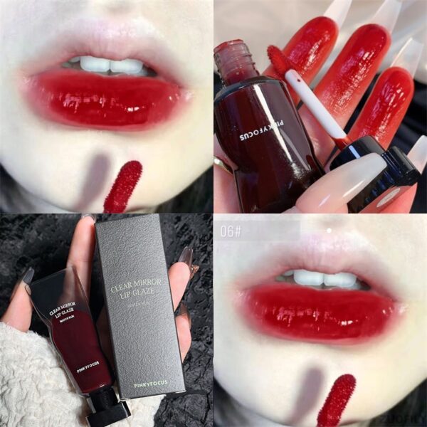 Batom Espelho Água Lip Gloss Tubo De Cubo De Gelo Preto Hidratante De Longa Duração, Plump Up Lips. - Image 11