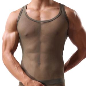 Camisetas masculina regata LGBTQ, T-shirt,  Undershirts Singlet Wrestling Sexy Malha Respirável Gay Corpo Hombre, Sólida