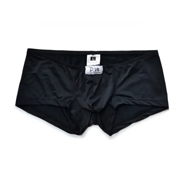 Cuecas masculinas de seda suave salzoncillos hombre baixo-rise boxers hombre cueca boxers - Image 4