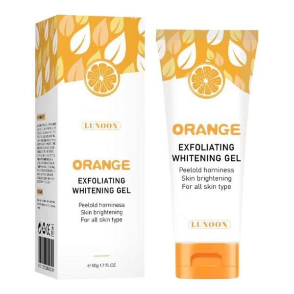 Gel esfoliante laranja, Removedor de ponto morto, Ilumine o peeling, Esfoliante reparador suave, Hidratante, Cuidados com a pele, coreano, 50g - Image 4