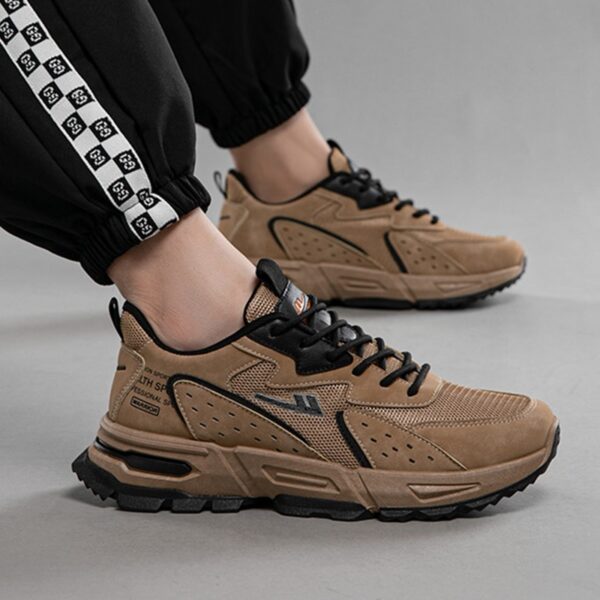 Tênis masculino de corrida casual Warrior, confortável, antiderrapante, absorção de choque, leve, tênis esportivos masculinos - Image 9