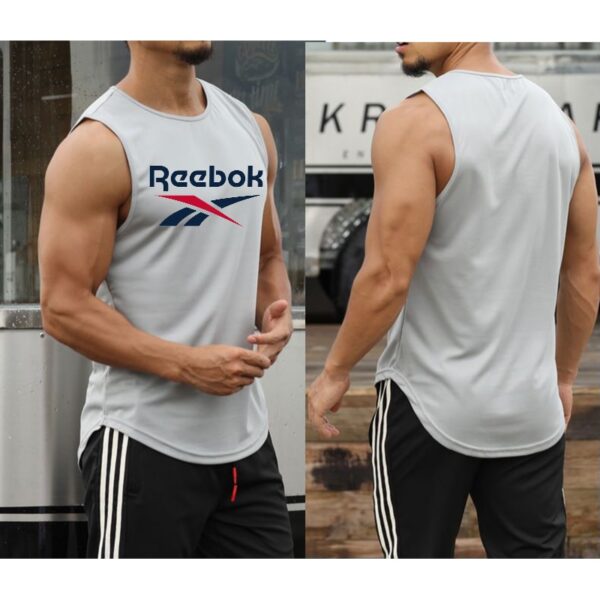 Camisetas masculina regata de ginástica sem mangas, treino, musculação, fitness, impressão de marca, roupas esportivas de praia, coletes musculares, novo, 2023 - Image 22