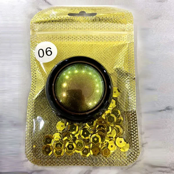 Sombras em pó monocromática camaleão, brilho metálico, paleta de sombra, pigmento radiante, maquiagem olhos brilhantes, cosméticos - Image 15