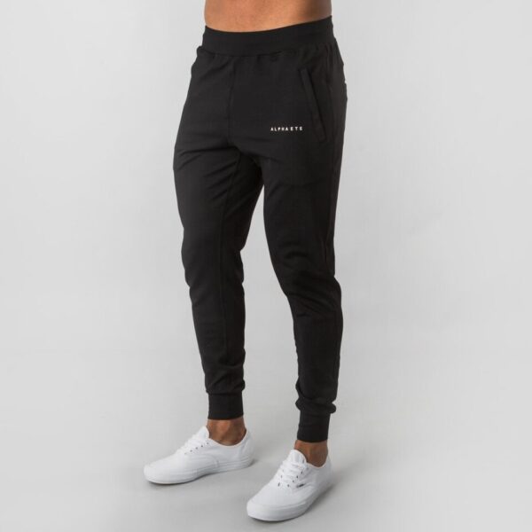 Calças masculina de algodão fina respirável, casual, de boca de feixe, esportes de treino de corrida, musculação, novo 2023 - Image 12