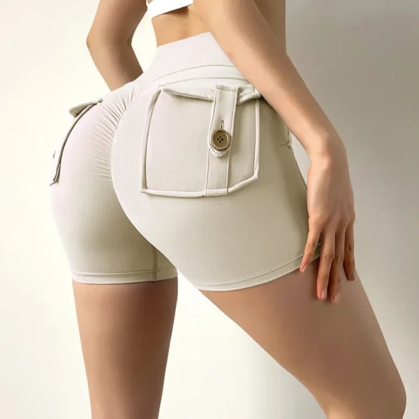 Shorts feminino, TRY TO BN, esporte, shorts bolsos, ginásio sexy, cintura alta workout push up espólio scrunch biker, de fitness ciclismo collants - Image 14