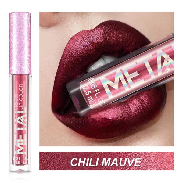 Batom brilho labial diamante perolado, batom líquido hidratante, impermeável, beleza, sexy, 18 cores - Image 28