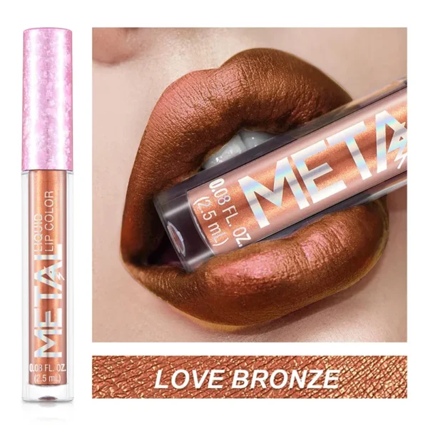 Batom brilho labial diamante perolado, batom líquido hidratante, impermeável, beleza, sexy, 18 cores - Image 21