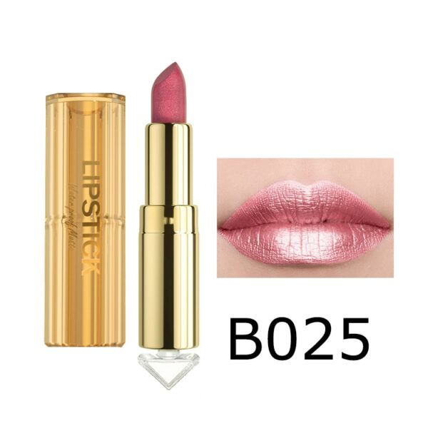 Batom Brilhante Matte, Batom Flip Glitter, Impermeável, Kissproof, Rosa Nu, Laranja, 12 cores, Coréia - Image 5