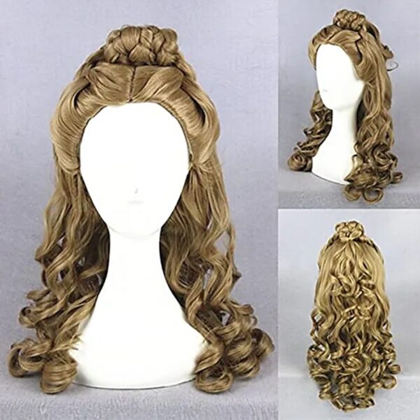 Perucas cabelo sintético, HAIRJOY Daenerys Targaryen, Prata Longo Trançado Traje Cosplay Rainha Lolita. - Image 3