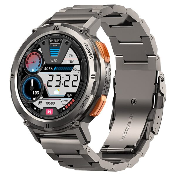 Relógio eletrônico inteligente 2023 KOSPET TANK T2 Smartwatch Ultra, Smartwatch AMOLED, Voz AI, Chamada Bluetooth, Rastreador De Fitness, Original,  digitais originais - Image 5