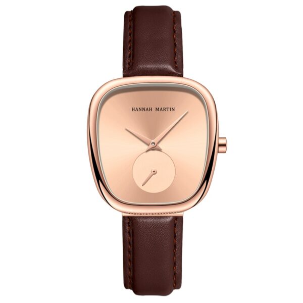Relógio de pulso feminino 2023 nova chegada tonneau, design moda casual, pulseira simples elegante, senhoras, quartzo - Image 8