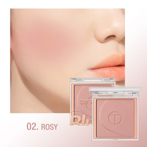Blush Pó-O.TW O.O-Paleta Matte, Brilho Natural, Misturas de Longa Duração, Rosa Pêssego, Face Cheek,  6 Cores - Image 2