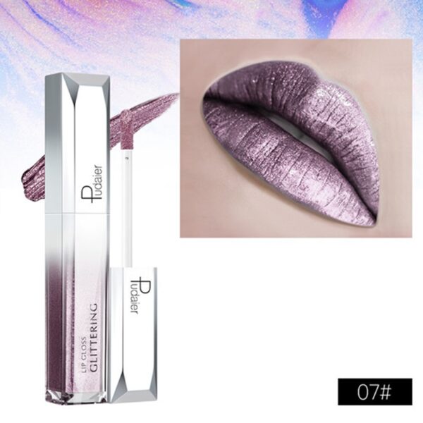 Batom brilho labial diamante perolado, batom líquido hidratante, impermeável, beleza, sexy, 18 cores - Image 38