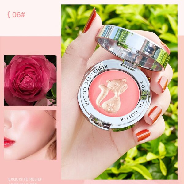 Pó Blush Mineral Pigmento, Paleta De Péssego, Face Blush, Creme Brilhante Blush, Sombra Vermelha - Image 10
