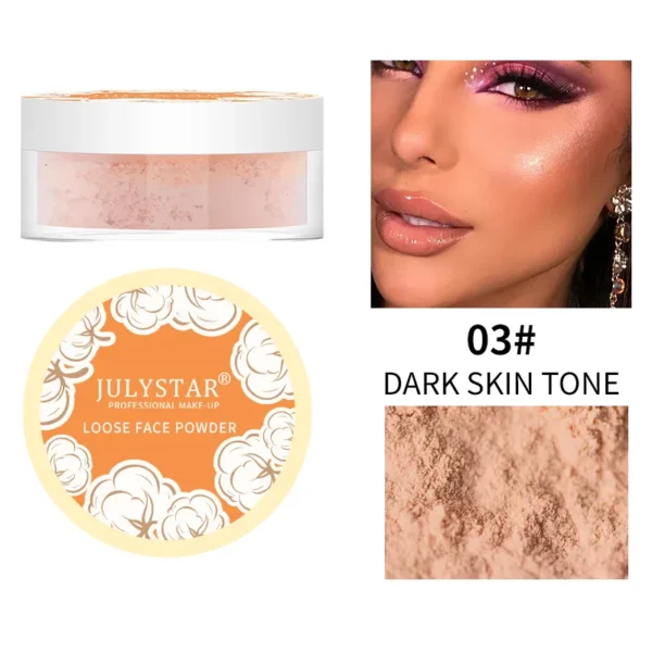 Pó facial mineral translúcido, Loose Powder Setting, Shrink Pore Impermeável Matte Finish Maquiagem Cosméticos Long-Last Oil Control - Image 7