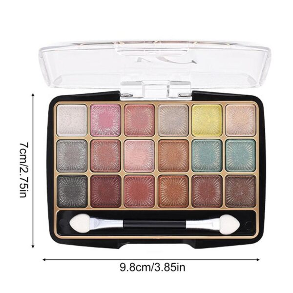 Sombra para olhos, Paleta de maquiagem matte, duradoura, perolada, impermeável - Image 2