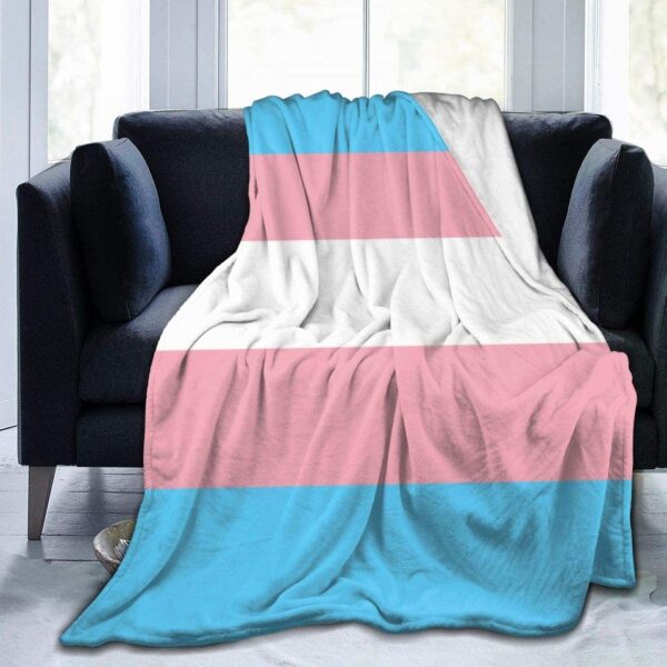Cobertor de flanela LGBTQ, Orgulho arco-íris, Cobertores vintage para cama, Sofá, Leve, Macio, Cama Aconchegante, Quente. - Image 9