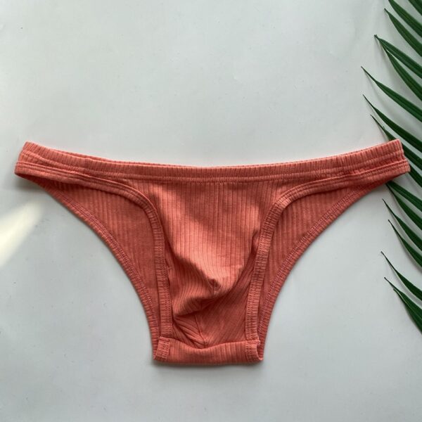 Cuecas masculina LGBTQ, cintura baixa respirável, algodão macio, G-String Underwear, tanga masculina, sólida, bolsa - Image 11