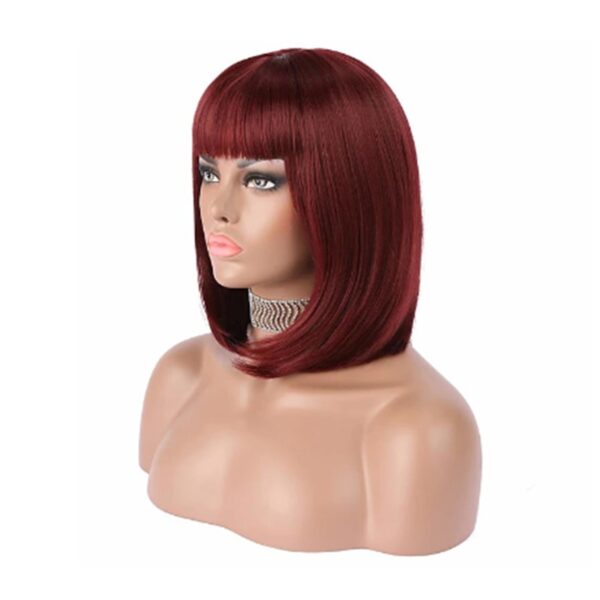 Perucas curta de cabelo sintético, Hairjoy, fibra resistente ao calor, branco puro, traje de festa - Image 3